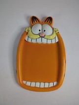 Rare Garfield Cat Face Ceramic Post-It Notepad Tray Memo Pad Holder Paws - £15.02 GBP