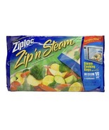 Ziploc Zip &#39;N Steam Medium Cooking Bag Microwave 10 Bags Discontinued - $30.17 CAD