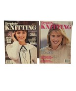 Lot of 2 Vintage Simplicity Knitting Magazines 1988-89 - £9.98 GBP