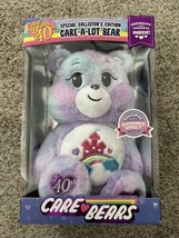 Care Bears Special Collectors Edition Care A Lot Bear 40th Anniversary  Shimmer - £15.92 GBP