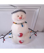 Hallmark Jan Karon Plush Mitford Snowman Christmas Lights Angel Star sof... - $32.00