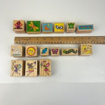 Lot of 15 Rubber Stamps Fairy Frog Forest Caterpillar Moon Star Sun Butterfly - £11.68 GBP