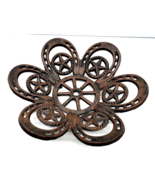Decorative Western Horseshoe candle holder 10” in Diameter Cast Iron - $17.30