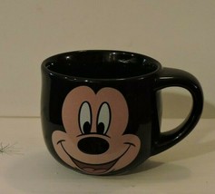 Mickey Mouse Coffee Mug Black Walt Disney Store Ceramic Large Cup - $9.85