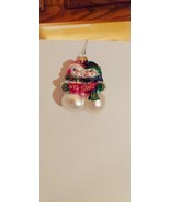 Old World Christmas Mr And Mrs Snowman Glass Ornament 5” - $13.85
