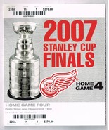 2007 NHL Stanley Cup Finals Home Game 4 Phantom Ticket Detroit Red Wings - $11.65 CAD
