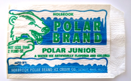 Polar Bear Brand Ice Cream Sandwich Polar Junior Wrapper Vintage Dairy Bag 1960s - £8.77 GBP