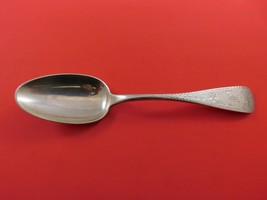 Bright-Cut by Various Makers Sterling Silver Serving Spoon N.G. Wood 8 1/2&quot; - £85.94 GBP