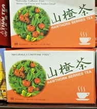 2 Pack Hawthorn Berries Tea Caffeine Free 20 Tea Bags - £21.92 GBP