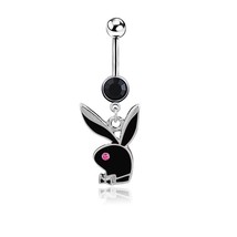 Cute Navel Piercing Rabbit Belly Button Ring Creativity Belly Piercing Ombligo B - £9.75 GBP