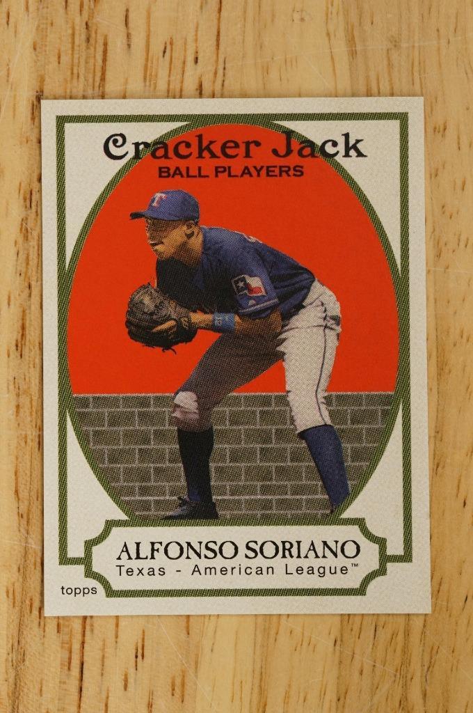 Primary image for 2005 Topps Baseball Card Cracker Jack Mini Stickers #145 Alfonso Soriano Texas