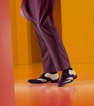 Stacy Adams Tristano Modified Bike Toe Oxford Shoes Purple Multi 25694-540 image 9