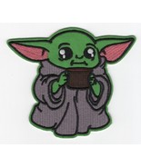 Star Wars The Mandalorian Grogu the Child Figure Drinking Embroidered Pa... - £6.28 GBP