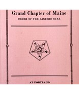 Order Of The Eastern Star 1937 Masonic Maine Grand Chapter Vol XV PB Boo... - $69.99