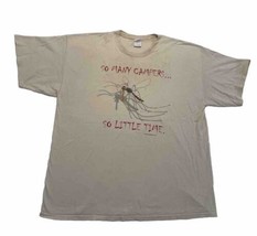 Vintage T-Shirt So Many Campers Mosquito 90&#39;s Earth Sun Moon Tom Griffin... - $19.35