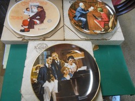 Great Collection 3 KNOWLES Fine China &quot;Norman Rockwell&quot; COLLECTOR PLATES #2 - £9.92 GBP