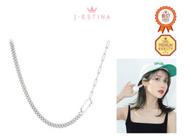 [J.Estina] Iu&#39;s Pick The J Necklace JJSJN02BS406SW420 Korean Jewelry - £186.75 GBP