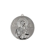 Silver Icon Pendant - Virgin Mary and Child - $174.31 MXN