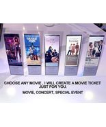 MOVIE CINEMA MEMORBILLIA FRAMED DISPLAY TICKET STUB PHOTO PRINT HIGH RES... - $14.53