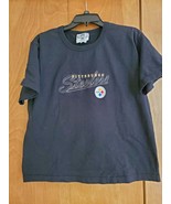 VIntage Lee Sport Casuals Women&#39;s SIZE L PITTSBURGH STEELERS Black Shirt - £14.84 GBP