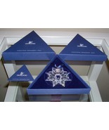 2003 Swarovski Crystal 3&quot; Annual Christmas Holiday Ornament Star Snowfla... - $59.99