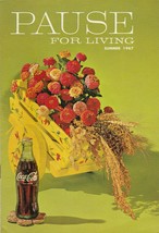 Pause for Living Summer 1967 Vintage Coca Cola Booklet Sea Shells Americana More - £5.53 GBP