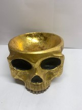 Halloween Resin Skull Planter /Candle Holder - £7.51 GBP