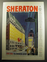 1957 Sheraton-Astor Hotel Advertisement - New York - £14.50 GBP