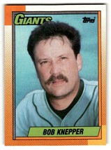 1990 Topps #104 Bob Knepper    San Francisco Giants Baseball Cards EX/N ID:53751 - $1.73