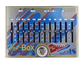 Hot Box Pedals HB-10 EQ 10 Band EQ Guitar Effect Pedal with Volume/Gain New - £37.60 GBP