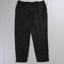 Ann Taylor 10 Gray Animal Print Textured Tapered Stretch Dress Pants - £10.02 GBP