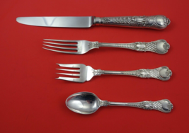 Coburg by CJ Vander Sterling Silver Dinner 4-pc Setting knife 10 3/8&quot; - £459.29 GBP