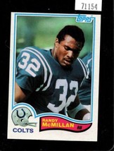 1982 Topps #19 Randy Mcmillan Exmt Colts (Oc) *X71154 - £0.77 GBP