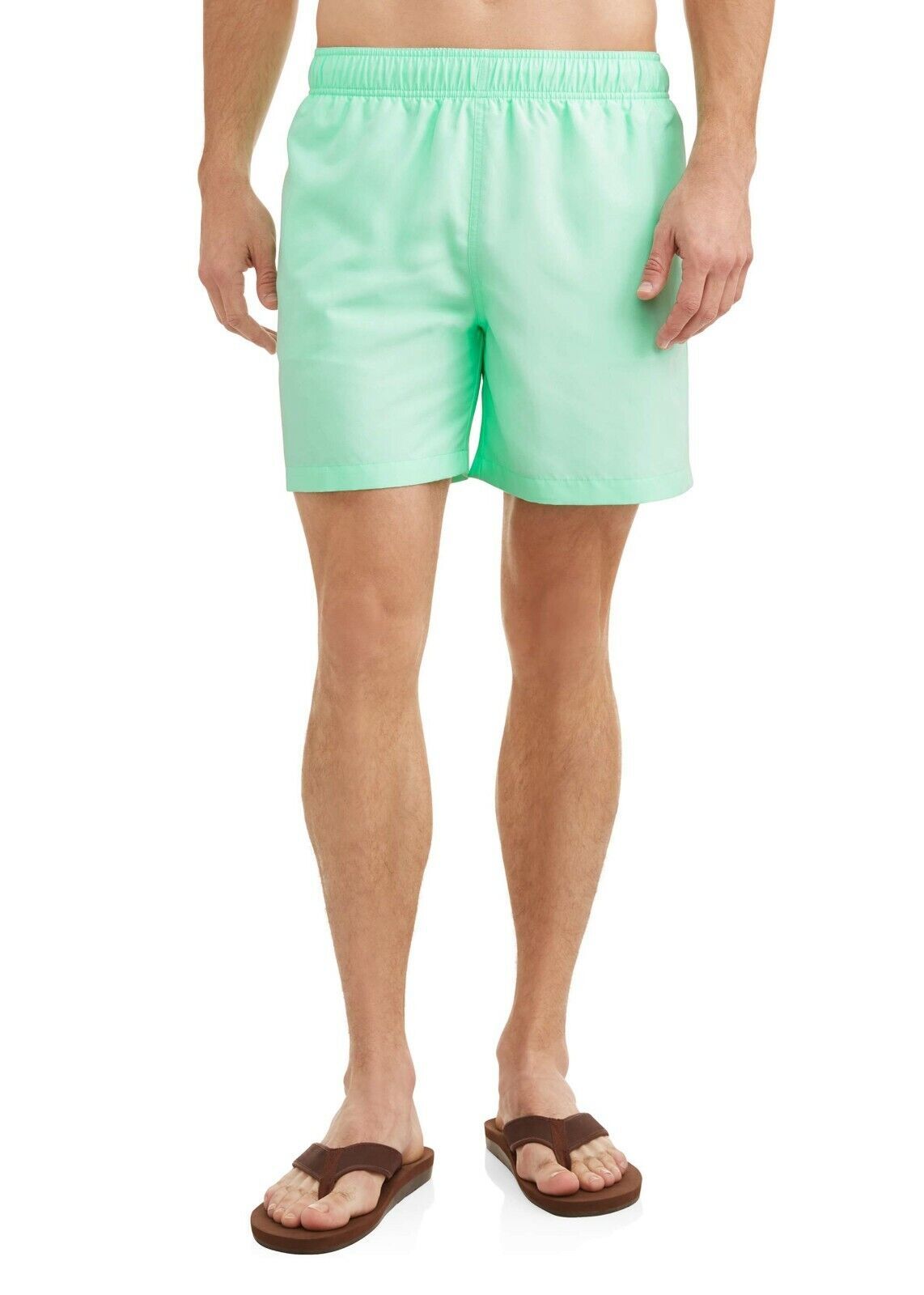 Primary image for George Men's Swim Trunks Shorts Size 3XL 48-50 Agua Verde 6" Inseam Above Knee