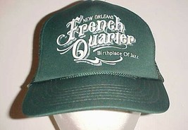 New Orleans French Quarter Birthplace Jazz Adult Unisex Green Trucker Ca... - $19.60