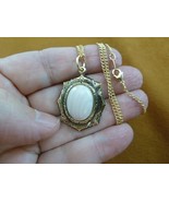 (j28-8) Pink striped Onyx gemstone geometric octagon brass Pendant 18&quot; n... - $374.91 MXN