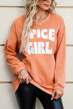 SPICE GIRL Round Neck Dropped Shoulder Sweatshirt - £30.07 GBP