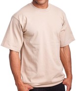 PRO 5 Men&#39;s Super Heavy Cotton T-Shirt - Khaki - Singles - $14.99+