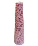 Vintage 12&quot; Frosted Holiday Christmas Candle Cone Unburnt - €16,18 EUR