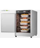 5-Tier Concession Warmer with Water Tray, 5 Pans, Single-Door and Adjust... - $250.99