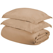 Beige King Cotton Blend 300 Thread Count Washable Duvet Cover Set - $2,486.97 MXN