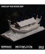 3D Printed Sordane Publishing Toojian Wad River Ship Moonsoon28 32mm D&amp;D - $3,149.09 MXN+