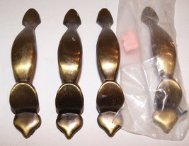 Vintage Amerock Allison Polished Brass Pull Handle ( 4 Pack) - £11.84 GBP