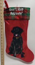 ASPCA Don&#39;t Stop Retrievin Black Labrador Velour Dog Christmas Stocking ... - $31.73 CAD