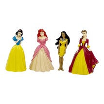 Lot of 4 Disney Princess 3" PVC Figures Belle Snow White Pocahontas Ariel VGUC - £15.52 GBP