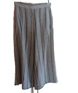 Anthropologie Cloth &amp; Stone Rayon Wide Leg Pants Women&#39;s Sz S Crop Raw Hem - £22.19 GBP