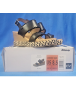 'Dolce Vita Women's Sandal, Size 8.5, Wedge, Black, Strap With Buckle - $23.75