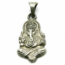Lord Ganesha Idol Real Silver pendant - pre owned - £21.58 GBP