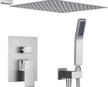 Bathroom Faucets With Wall Mount Faucet And Rainfall Shower Head In Brushed - $285.92