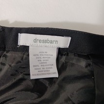 Dressbarn Women's Back Zipper Pull On Flare Black Skirt Size 16 Waist 36" image 3